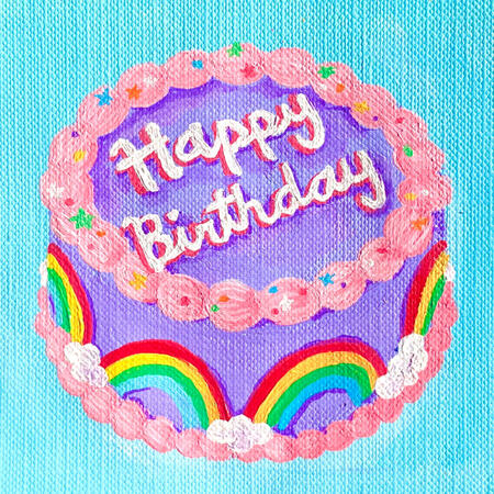 Rainbow Birthday Cake